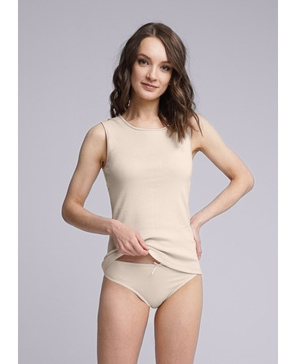 CLE LM115у Майка жен. Market line, бежевый