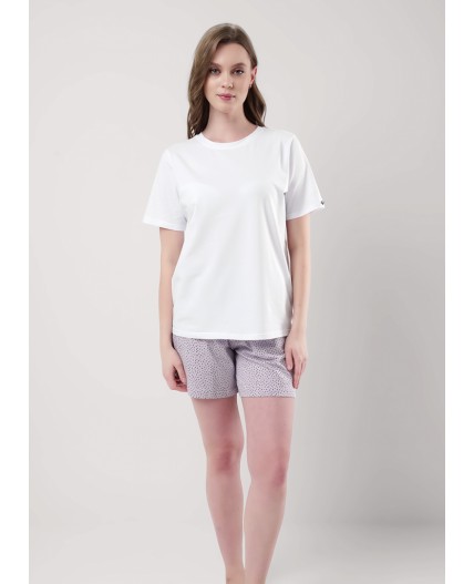 CLE LSH25-968 Шорты жен. Домашний микс ВЛ25, св.сиреневый/фиолетовый