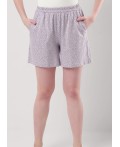 CLE LSH25-968 Шорты жен. Домашний микс ВЛ25, св.сиреневый/фиолетовый