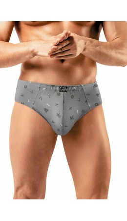 CLE MC452121 Трусы муж., серый/чёрный