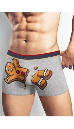 CLE MSH413323 Трусы муж., меланж серый