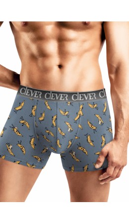 CLE MSH451813 Трусы муж., серый/т.жёлтый