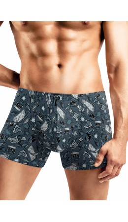 CLE MSH451941 Трусы муж., т.бирюзовый/чёрный