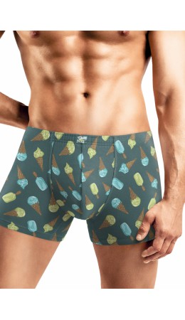 CLE MSH552941 Трусы муж., т.зелёный/жёлтый