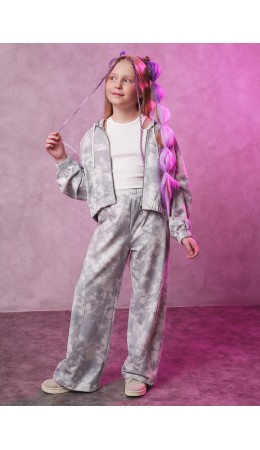 CLE Брюки дев. 867305/11ун, св.серый/серый