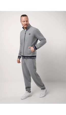 CLE Брюки муж. 552504/12зз maxi(макси), меланж серый