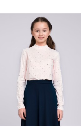 CLE Джемпер дев. 735798гн школа, св.розовый/т.синий