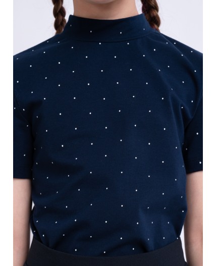 CLE Джемпер дев. 735804гн школа, т.синий/белый