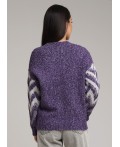 CLE Джемпер жен. 133755/103апх, меланж т.фиолетовый