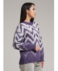 CLE Джемпер жен. 133755/103апх, меланж т.фиолетовый