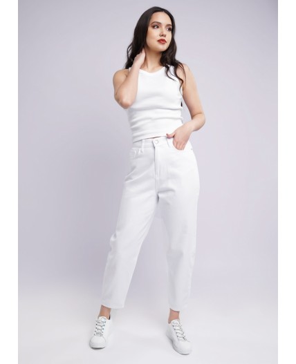 CLE Джинсы жен. 233787рт MOM 40-48, белый
