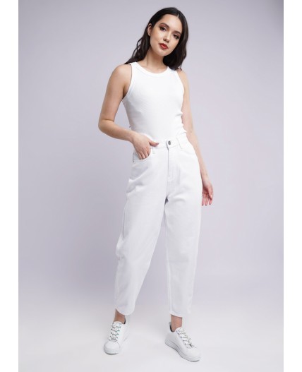 CLE Джинсы жен. 233787рт MOM 40-48, белый