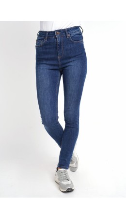 CLE Джинсы жен.103559ру Slim выс.посадка 26-31, св.синий