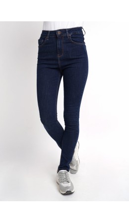 CLE Джинсы жен.103559ру Slim выс.посадка 26-31, т.синий
