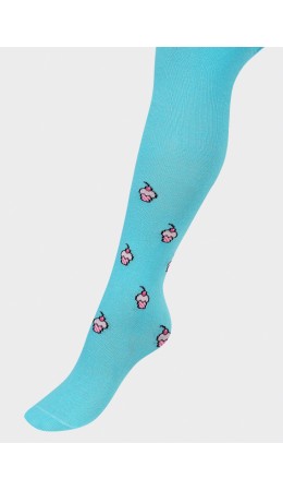 CLE Колготки дет.КД175 92-110 дев хл+эл, св.бирюзовый