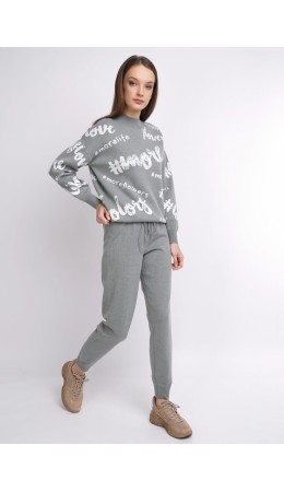 CLE Комплект жен. 102991/15ха, серый/молочный