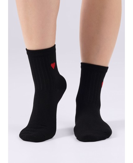 CLE Носки жен.L3000 маркет хл+эл, чёрный