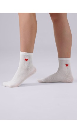 CLE Носки жен.L3000 маркет хл+эл, белый