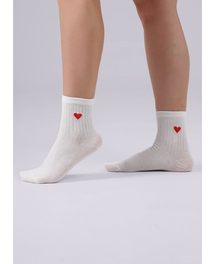 CLE Носки жен.L3000 маркет хл+эл, белый