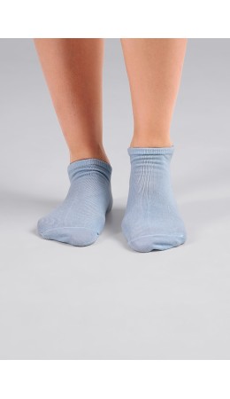 CLE Носки жен.L5000 маркет укороч, св.голубой