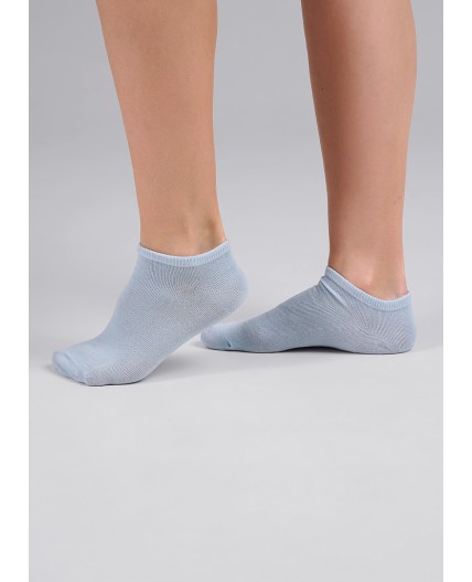 CLE Носки жен.L5000 маркет укороч, св.голубой