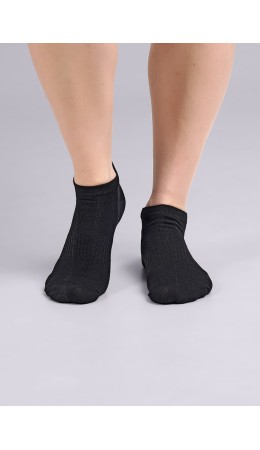 CLE Носки жен.S200 хл+эл укор, чёрный