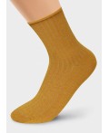 CLE Носки жен.Д2200 дизайн база ослаб.рез, горчичный