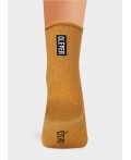 CLE Носки жен.Д2200 дизайн база ослаб.рез, горчичный