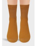 CLE Носки жен.Д2201 дизайн база хл+эл, горчичный