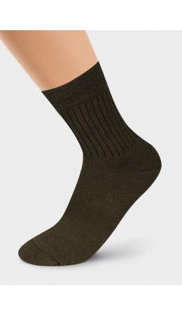 CLE Носки жен.Д2201 дизайн база хл+эл, хаки