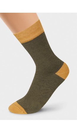 CLE Носки жен.Д2203 дизайн база хл+эл, хаки