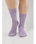 CLE Носки жен.Д2510 нежность хл+эл, св.фиолетовый