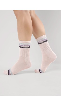 CLE Носки жен.Д2512 нежность хл+эл, бежевый