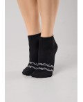 CLE Носки жен.Д5506 дизайн база хл+эл, чёрный