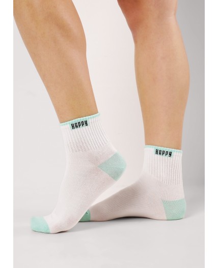 CLE Носки жен.Д5571 сёрф хл+эл, белый