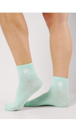 CLE Носки жен.Д5572 сёрф хл+эл, св.зелёный