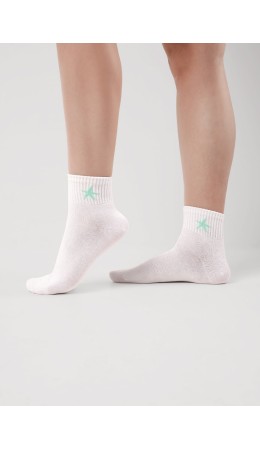 CLE Носки жен.Д5572 сёрф хл+эл, белый