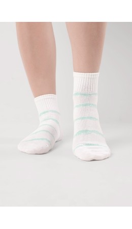 CLE Носки жен.Д5573 сёрф хл+эл, белый