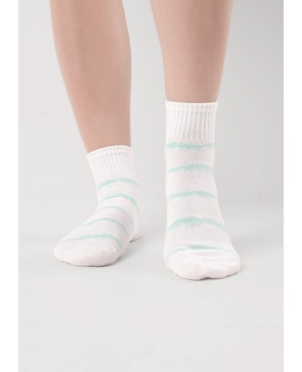 CLE Носки жен.Д5573 сёрф хл+эл, белый