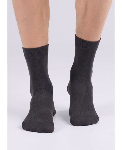 CLE Носки муж.M1003 маркет хл+эл, т.серый