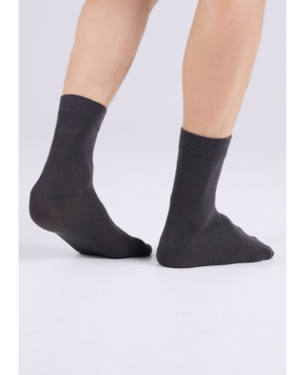CLE Носки муж.M1003 маркет хл+эл, т.серый