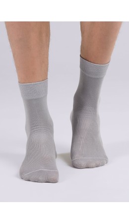 CLE Носки муж.M1003 маркет хл+эл, св.серый