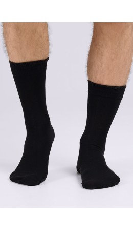CLE Носки муж.M1003 маркет хл+эл, чёрный