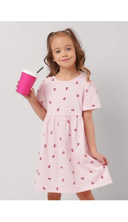 CLE Платье дев. 867270кдн, св.розовый/красный