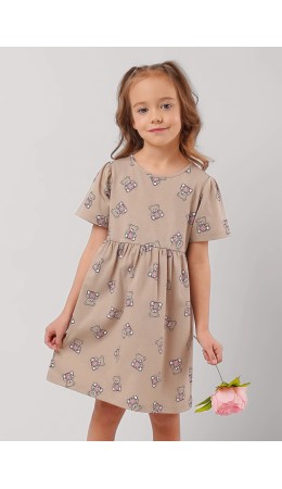 CLE Платье дев. 867270кдн, бежевый/чёрный