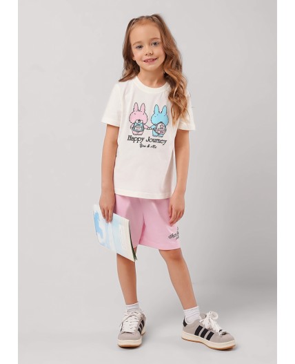 CLE Футболка дев. 866266кд_п, молочный