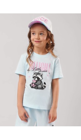 CLE Футболка дев. 866266кд_п, св.голубой