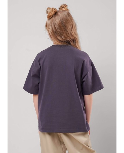 CLE Футболка дев. 866885кд_п, т.серый