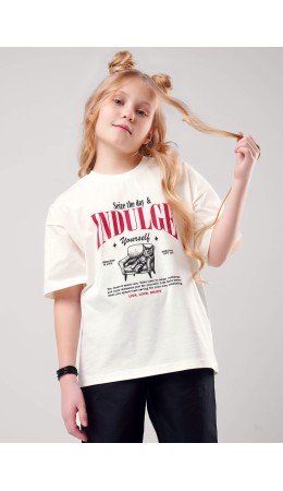 CLE Футболка дев. 866885кд_п, молочный