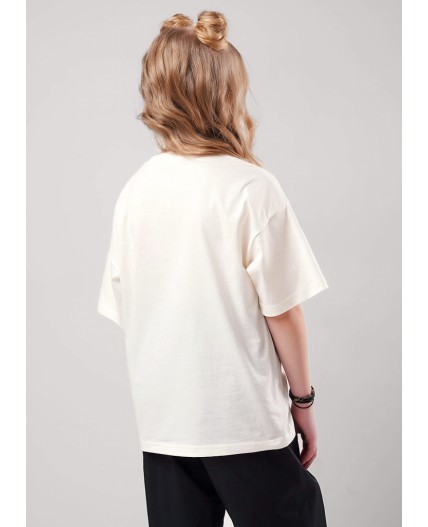 CLE Футболка дев. 866885кд_п, молочный